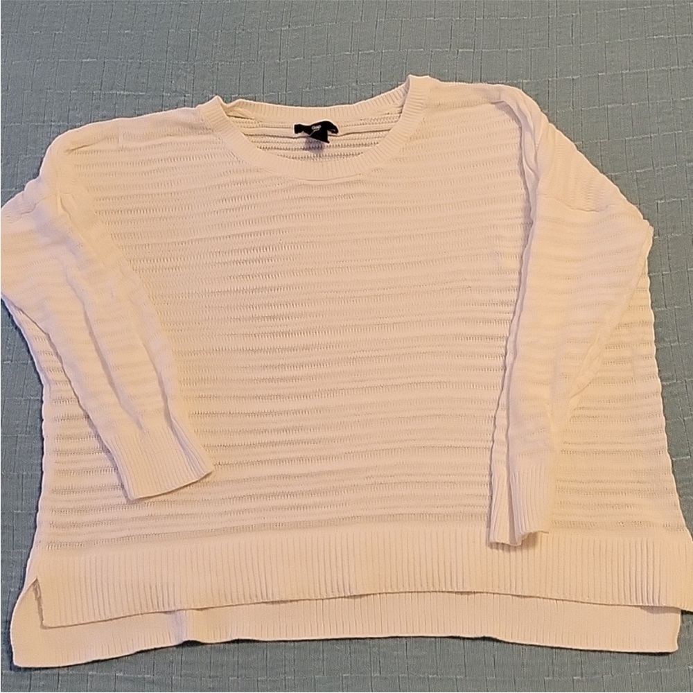 ❤️🔥GAP - Bright White Boxy Lightweight Sweater - L